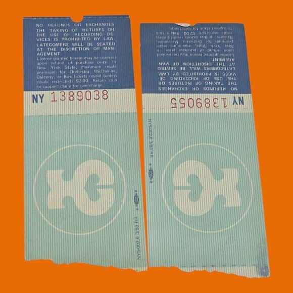 Glengarry Glen Ross Two 1984 Golden Theatre Stubs NYC Broadway Play David Mamet - Picture 2 of 8